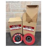 (20) NOS Weiler Tiger Paw 4.5”x7/8” 40 Grit Ceramic HD Flap Discs