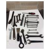 Assortment of Tools (wrenches, bits, putty knife, etc)