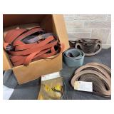 Lot of Misc Abrasive Belts (1/2”, 1”, 3” widths; various grits)