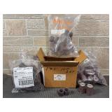 Lot of 100 Grit Resin Bands, Cartridge Rolls, and 3M P80X Grade Evenrun Bands