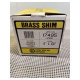 Box of NOS Precision Brand Brass Shim .020gauge 6in x 100in