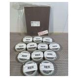 Lot of NOS (12) 3M Diamond Micro Finishing Roll 675L 1in x 25ft and (3) Sheets of 3m Flexible Diamond Sheets 9in x 11in- 20 mic