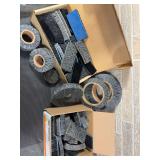 Lot of Brushlon Brush Wheels and Brush Pieces