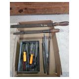 Various Chisels, Picks and Files
