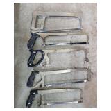 Five, various hacksaws