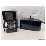 Mr. Coffee Coffee Maker and 4 Sliced Toaster