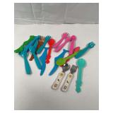 Lot Of children’s Plastic Flatware