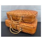Vintage Bamboo Suitcases