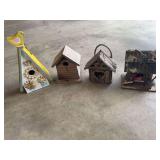 (4) Wood Bird Houses