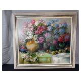 Large Framed Oil Painting by Marc Lamers