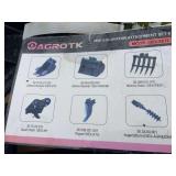 AGT 6 piece Excavator Attachment