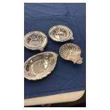 5. Silverplate Nut Dishes