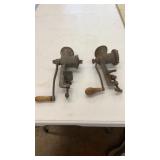 Pair of Sausage Meat Grinders