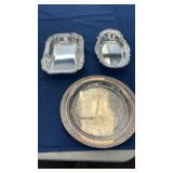3 Silverplate Serving Pieces