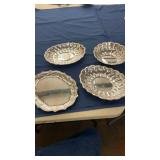 4 Silverplate Serving Bowls