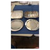 4 Serving Platters Trays