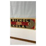 Vintage Nichol Kola Advertising Sign