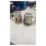Pair of Budweiser Beer Steins