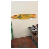 LandShark Lager Surfboard Advertising Sign
