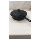 Deep Cast Iron Skillet with Lid