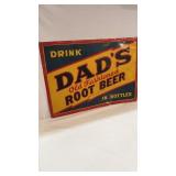 Vintage Dadï¿½s Root Beer Advertising Tin Sign