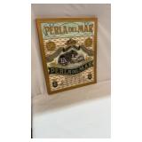 Perla Del Mar Cigars Advertising Plaque