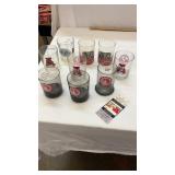 9 Vintage University of Alabama Football Glasses