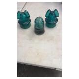3 Glass Insulators