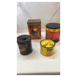 4 Tobacco Tins