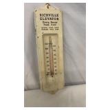 Old Vintage Metal Advertising Thermometer