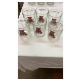 6 Vintage University of Alabama Drinking Glasses