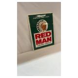 Metal Red Man Chewing Tobacco Advertising Sign