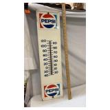 Metal Pepsi Advertising Thermometer