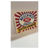 Beech-Nut Chewing Tobacco Advertising Sign