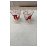 1961 University of Alabama Football Glasses