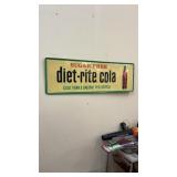 Vintage Diet-Rite Cola Advertising Sign