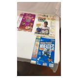 Three Collectible Cereal Boxes