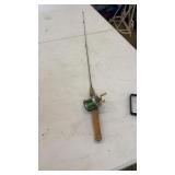 Vintage Pflueger Trump Fishing Reel & Metal Rod