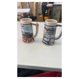 Pair of Miller Beer Steins