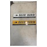 Blue Bird Bus Name Plate Badges Emblem Logo