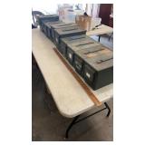 10 Used Metal Military Ammo Cans Ammunition