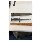 Vintage Military Bayonet with US M8-A Sheath