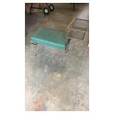 Vintage Outdoor Wrought Iron Gossip Bench