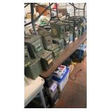 20 Used Metal Military Ammunition Cans