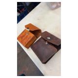 2 Leather Pouches for 1911 Handgun Magazines