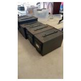 7 Metal Military Ammunition Cans