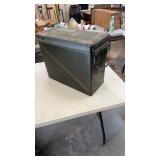 Large Metal Military Ammunition Can