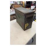 Large Metal Military Ammunition Can