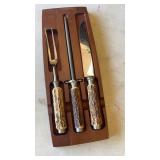 Stag Handle Meat Carving Set