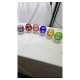 6 Made in Hungary Cut to Clear Brandy Glass Set